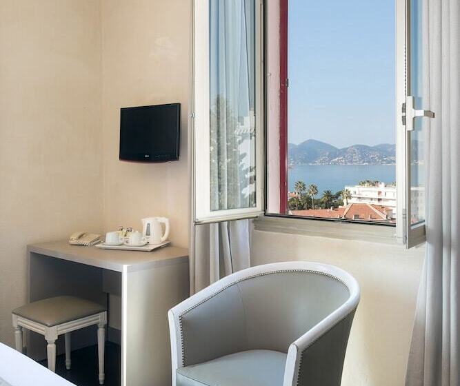اتاق لوکس با چشم‌انداز دریا, The Originals Boutique, Hôtel Des Orangers, Cannes