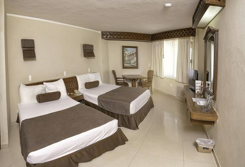 חדר סטנדרט שתי מיטות זוגיות, Plaza Kokai Cancún
