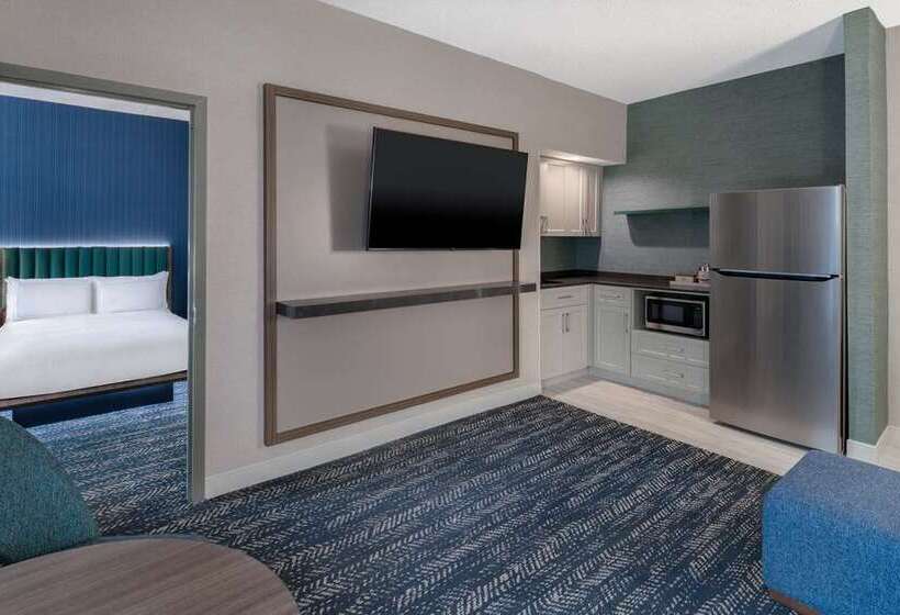 キングサイズベッドのスタンダードルーム, Embassy Suites By Hilton Dallas Market Center