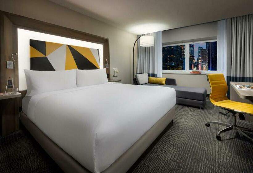 اتاق دلوکس با تخت کینگ و چشم‌انداز, M Social Hotel Times Square New York
