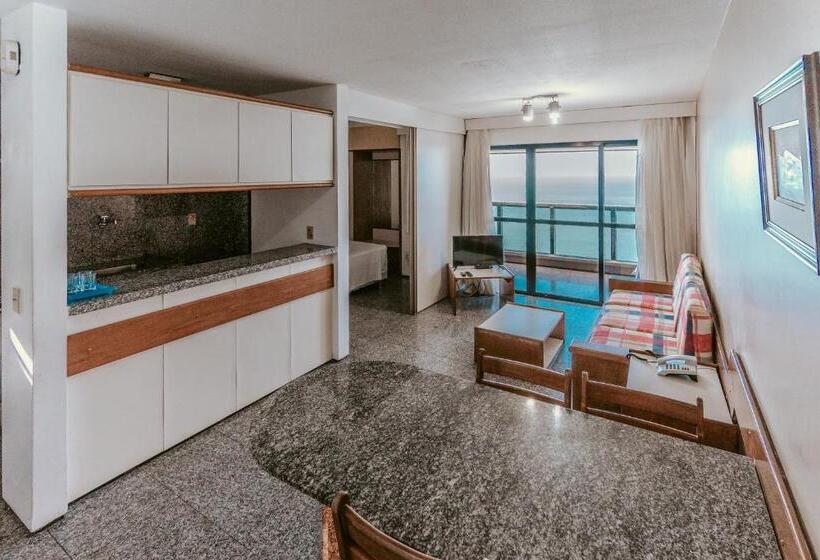 דירת סופריור, חדר שינה 1, נוף לים, Iracema Residence Hotel Flat