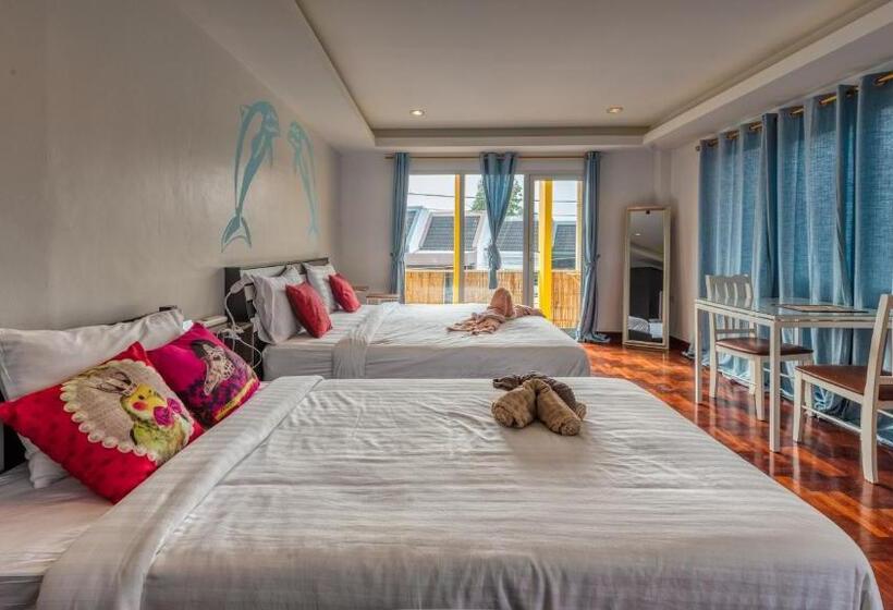 اتاق استاندارد سه تخته با بالکن, Lemon Loft Boutique Room