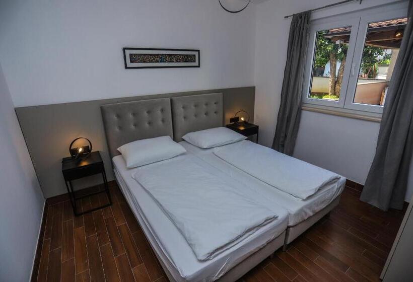 آپارتمان 1 خوابه با چشم‌انداز باغ, Apartments Silvano 407