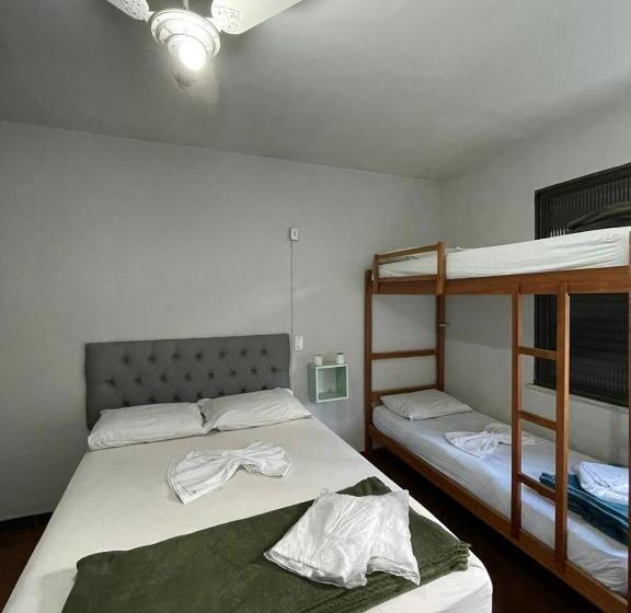 اتاق استاندارد چهارنفره با سرویس بهداشتی مشترک, Da Orla Pampulha Hostel