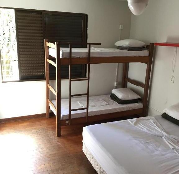 اتاق استاندارد چهارنفره با سرویس بهداشتی مشترک, Da Orla Pampulha Hostel