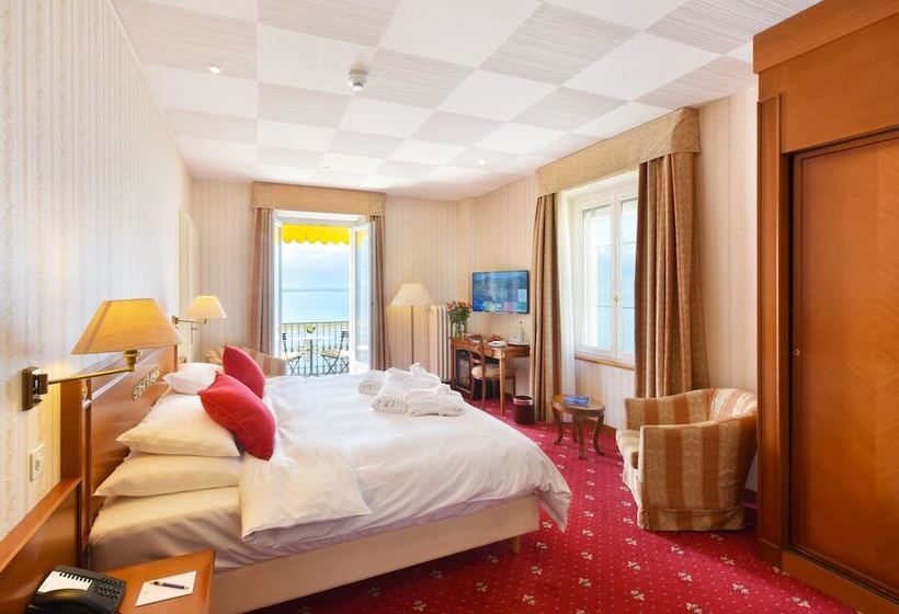 اتاق لوکس با چشم‌انداز دریاچه, Golf Hotel René Capt