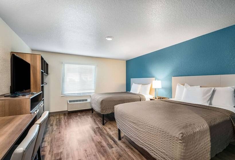 Номер Стандарт 2 Двуспальные Кровати, Woodspring Suites Davenport Fl