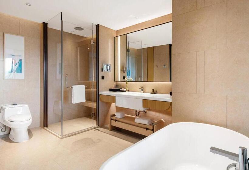 キングサイドベッドのスタンダードワンルーム, Suining Marriott