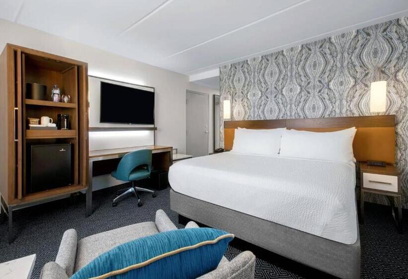 带大床的标准间, Courtyard By Marriott Miami Aventura Mall