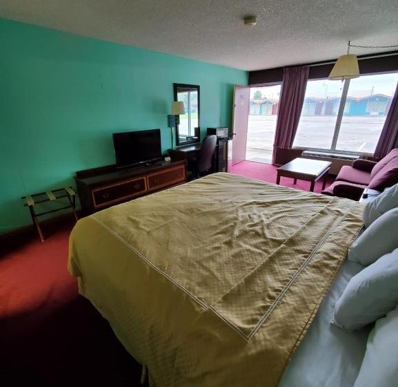 스탠다드 룸 킹사이즈 침대, Gray Plaza Motel West Frankfort