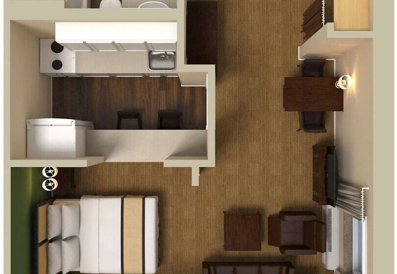 استودیوی لوکس, Extended Stay America Suites  Raleigh  Cary  Harrison Ave