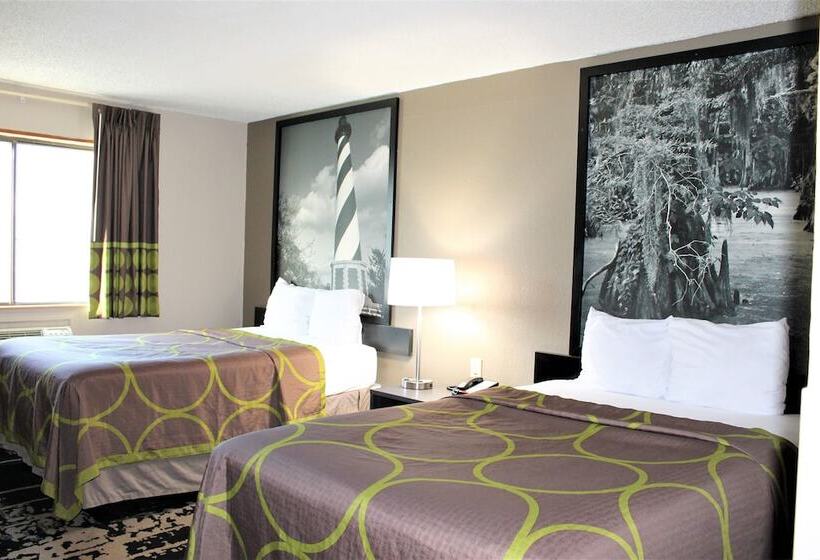 Номер Стандарт 2 Двуспальные Кровати, Super 8 By Wyndham Greensboro/coliseum/conv
