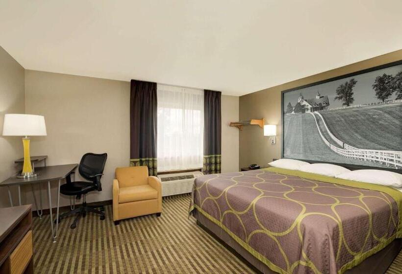 اتاق استاندارد با تخت بزرگ, Super 8 By Wyndham Lexington Hamburg Area