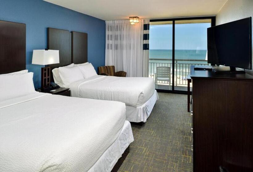اتاق استاندارد با بالکن و چشم‌انداز دریا, Four Points By Sheraton Virginia Beach Oceanfront