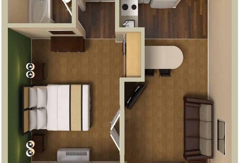 سوییت, Extended Stay America Suites  Kansas City  Overland Park  Metcalf Ave
