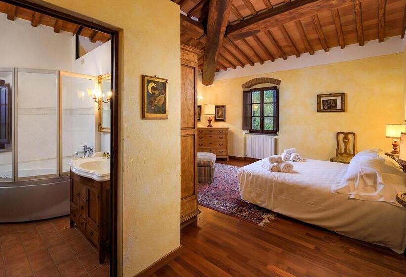 침실 1개 디럭스 아파트, Le Filigare Winery & Accomodation In Chianti