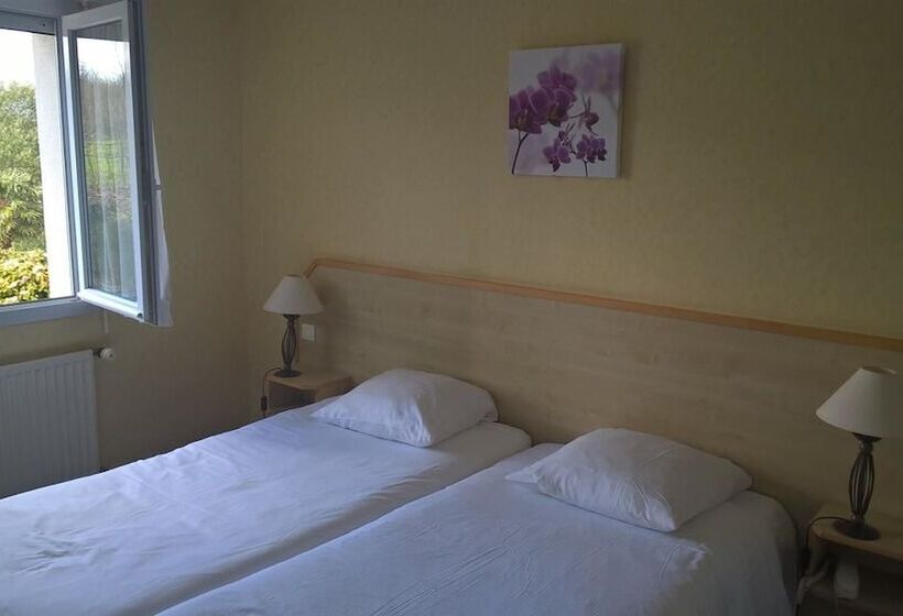 اتاق استاندارد با چشم‌انداز دریا, Logis Hotel Belle Vue