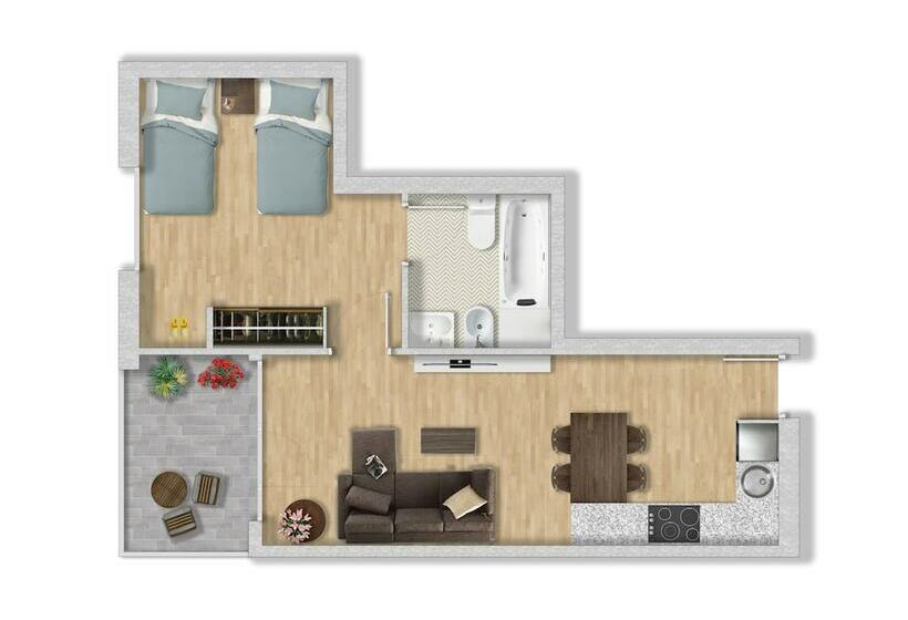 海の見える１ベッドルームアパートメント, Apartaments Els Llorers