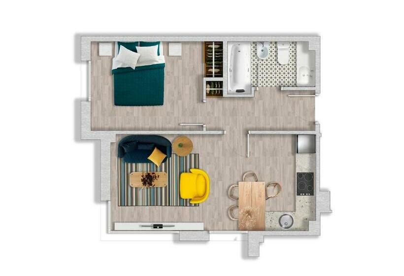 １ベッドルームアパートメント, Apartaments Els Llorers
