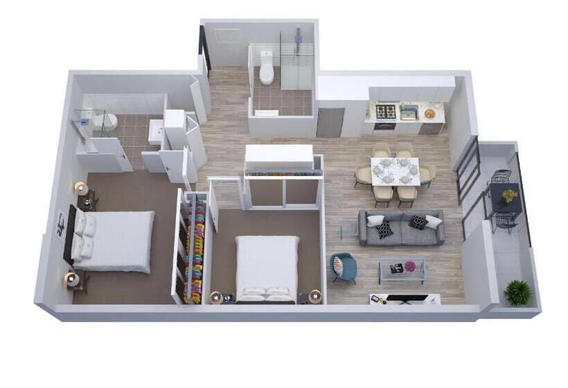 آپارتمان لوکس 1 خوابه, Manhattan Apartments   Caulfield North