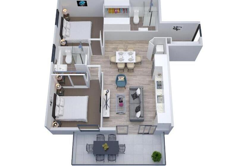 آپارتمان سوپریور 1 خوابه, Manhattan Apartments   Caulfield North