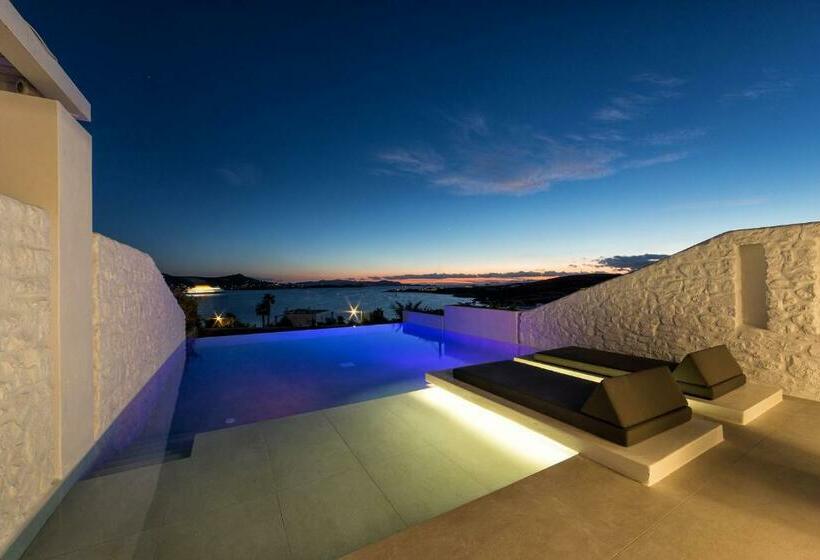 带海景的复工套房, Paros Agnanti Resort & Spa
