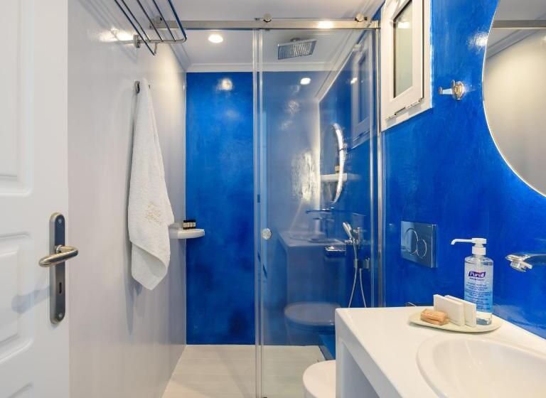 اتاق لوکس با وان آب گرم, Villa Renos