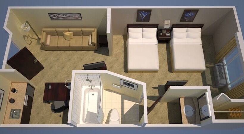 Номер Стандарт 2 Двуспальные Кровати, Springhill Suites Charlotte University Research Park