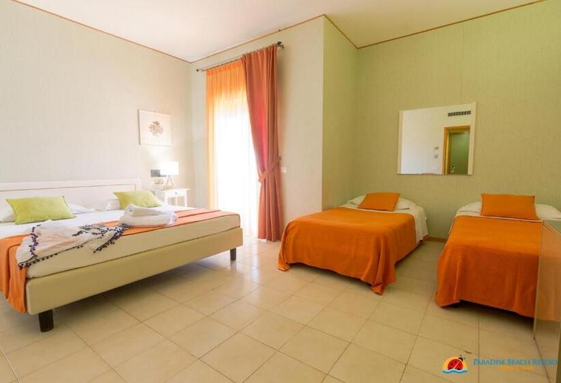 Четырехместный Номер Стандарт с Балконом, Paradise Beach Resort