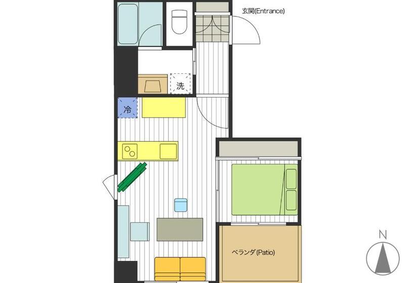 آپارتمان لوکس 1 خوابه, Section L Ginza East