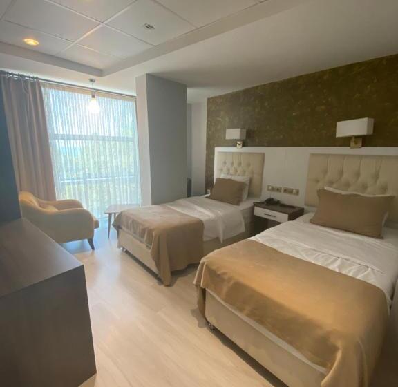 اتاق استاندارد با چشم‌انداز دریا, Alarga Premier Otel