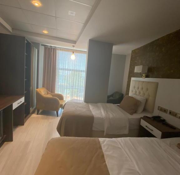 اتاق استاندارد با چشم‌انداز دریا, Alarga Premier Otel