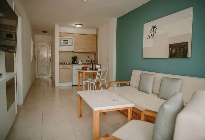 דירת חדר פרמיום עם נוף לבריכה, Aparthotel Playa del Sol - Adults Only
