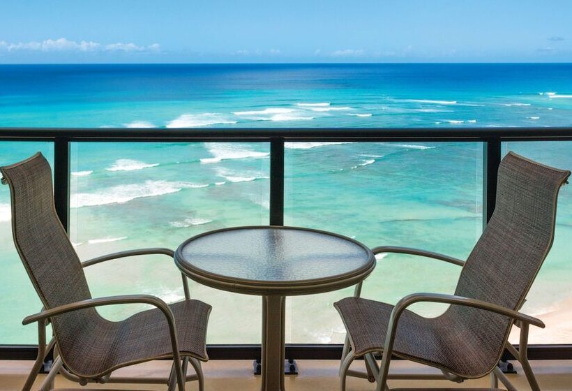 带海景的俱乐部房间, Outrigger Waikiki Beach Resort