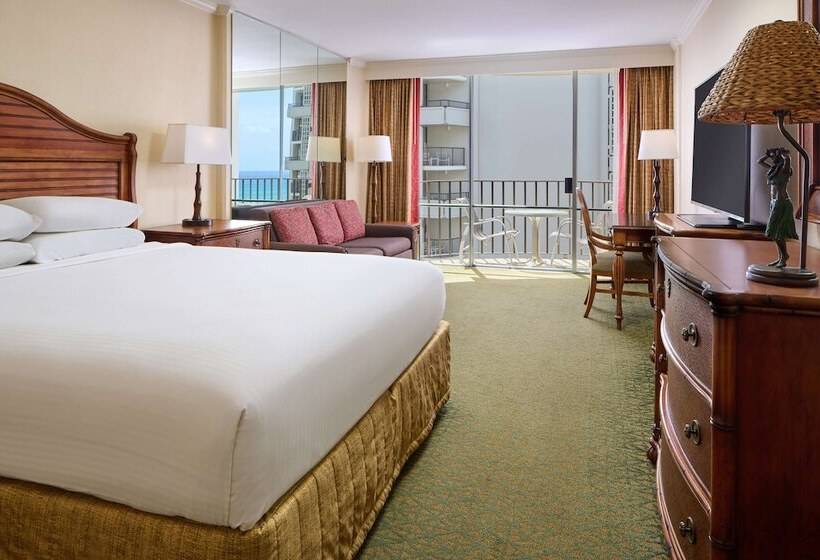 带海景的俱乐部房间, Outrigger Waikiki Beach Resort