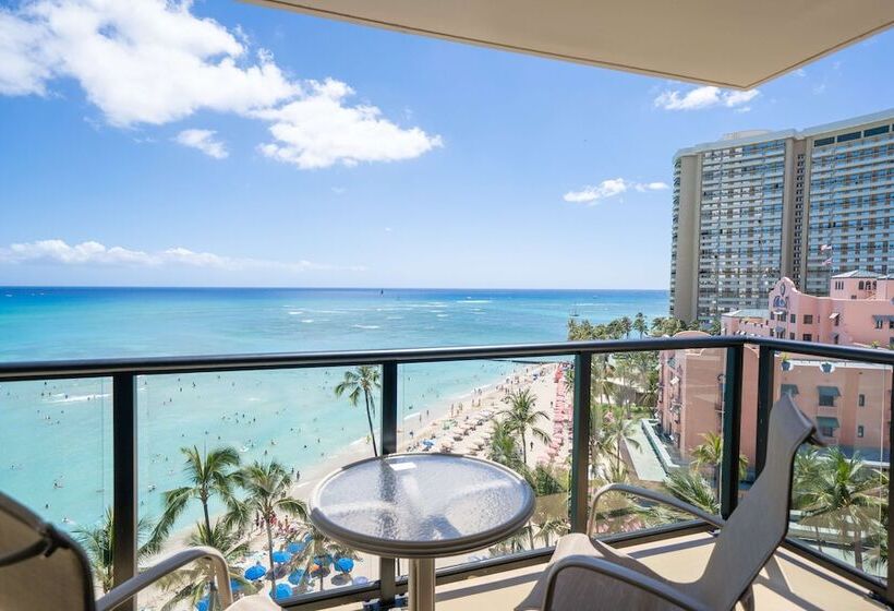 俱乐部套房海洋风景, Outrigger Waikiki Beach Resort