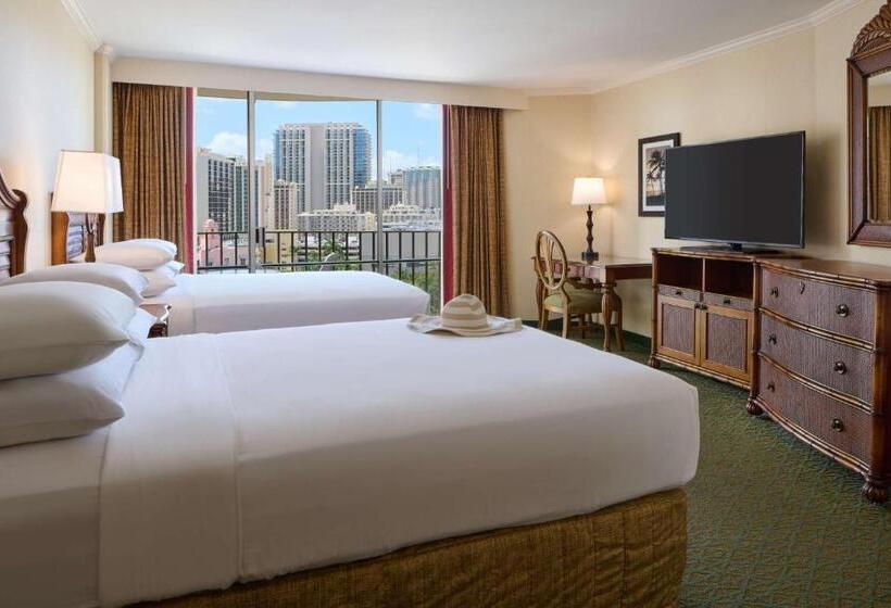 侧面海景俱乐部房间, Outrigger Waikiki Beach Resort