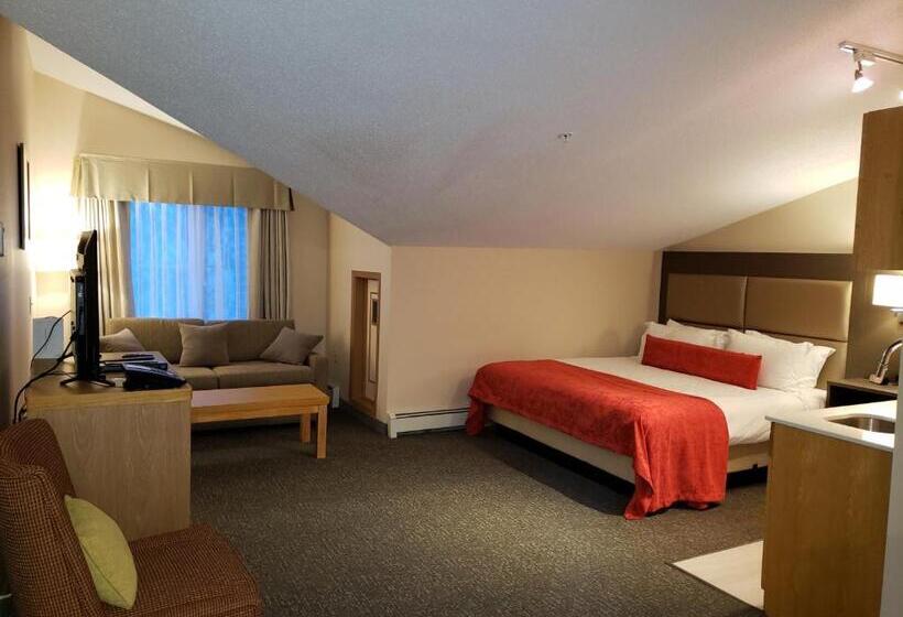 带大床的标准工作室, Sun Peaks Lodge