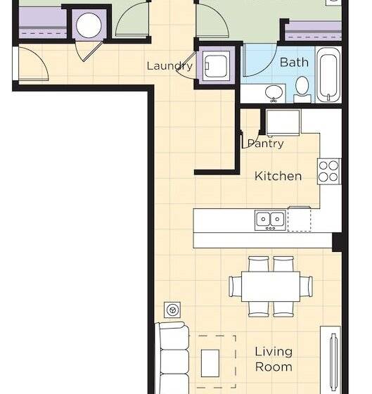 Апартаменты 2 Спальни, Club Wyndham Panama City Beach