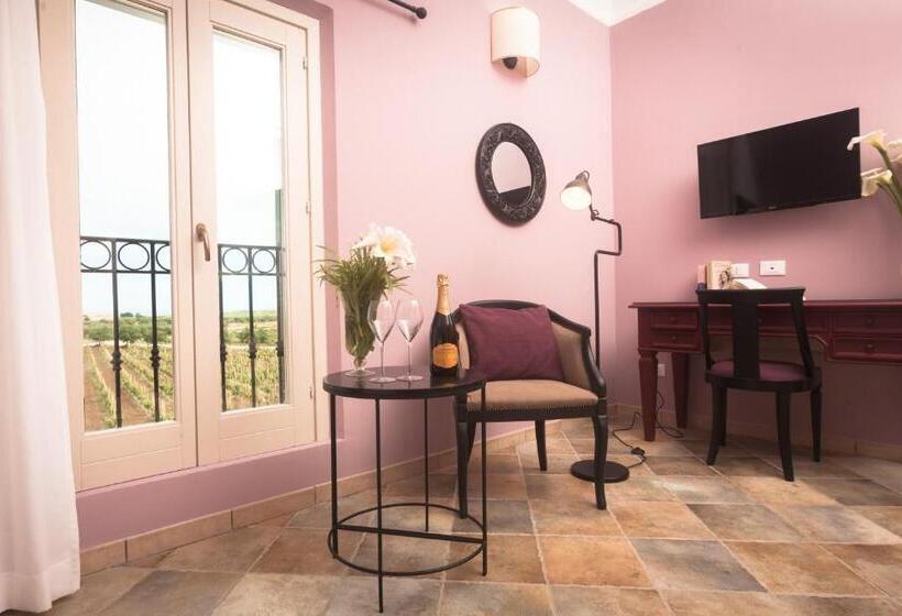 바다 전망 스위트, Agriturismo Baglio Donnafranca Wine Resort
