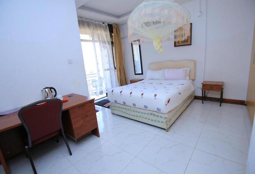 标准间带湖景, Frontiers Hotel & Conference Entebbe