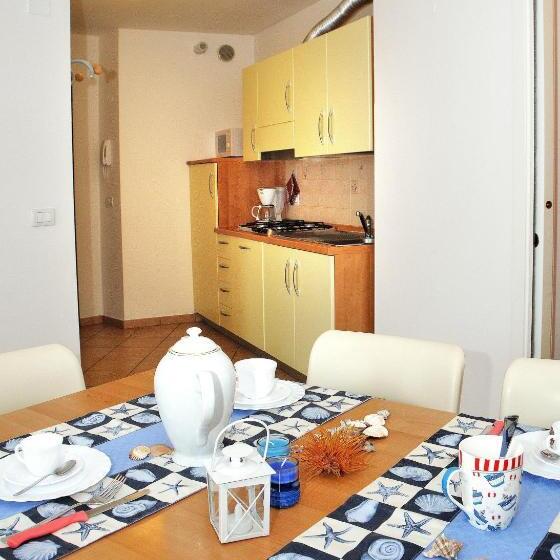 آپارتمان 1 خوابه با چشم‌انداز جانبی دریا, Residence Corallo