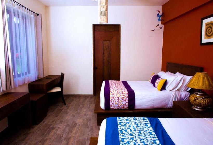 اتاق استاندارد چهارنفره با چشم‌انداز باغ, Boutique Rancho San Juan Teotihuacan