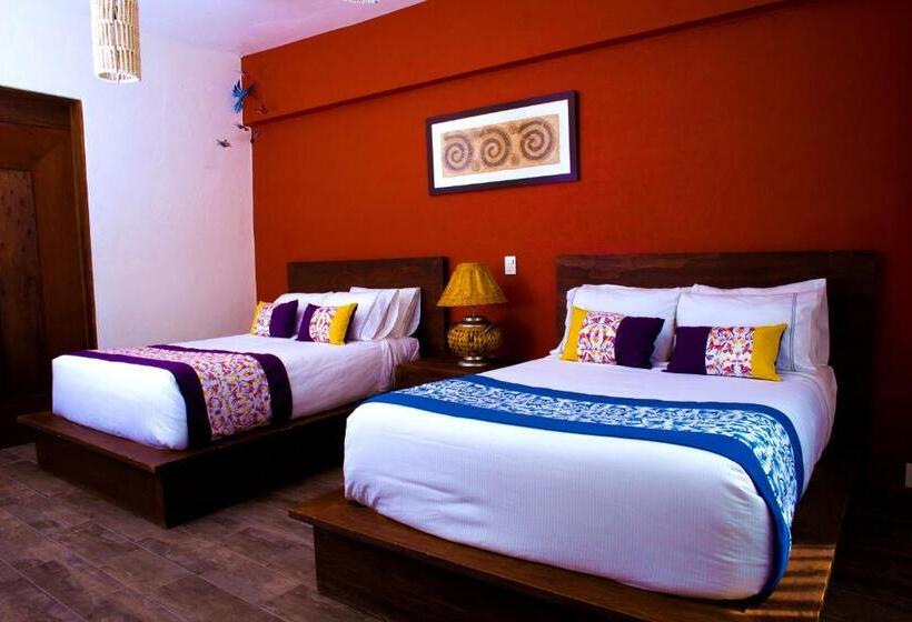 اتاق استاندارد چهارنفره با چشم‌انداز باغ, Boutique Rancho San Juan Teotihuacan