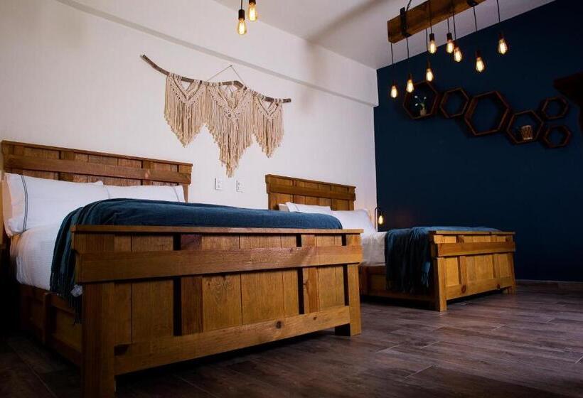 اتاق استاندارد چهارنفره با چشم‌انداز باغ, Boutique Rancho San Juan Teotihuacan