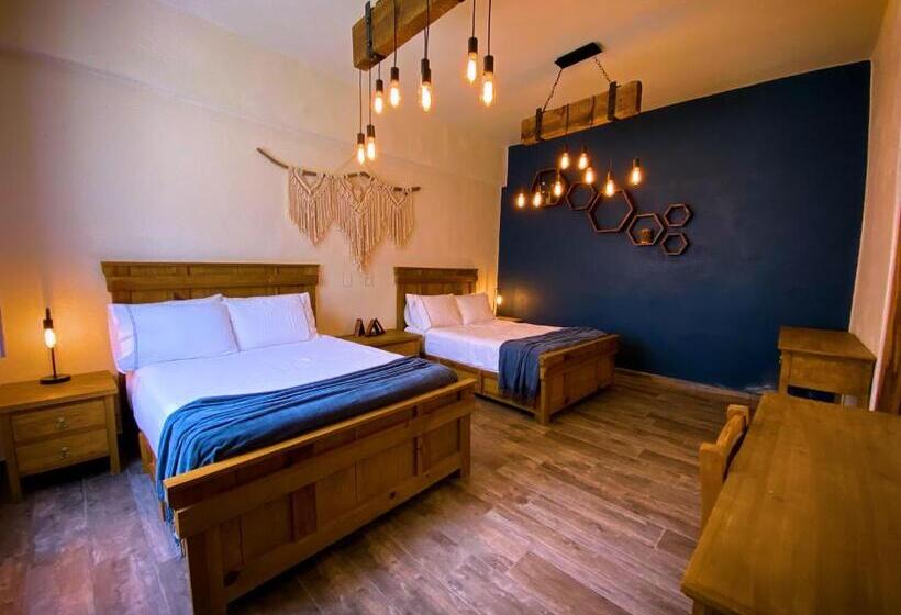 اتاق استاندارد چهارنفره با چشم‌انداز باغ, Boutique Rancho San Juan Teotihuacan