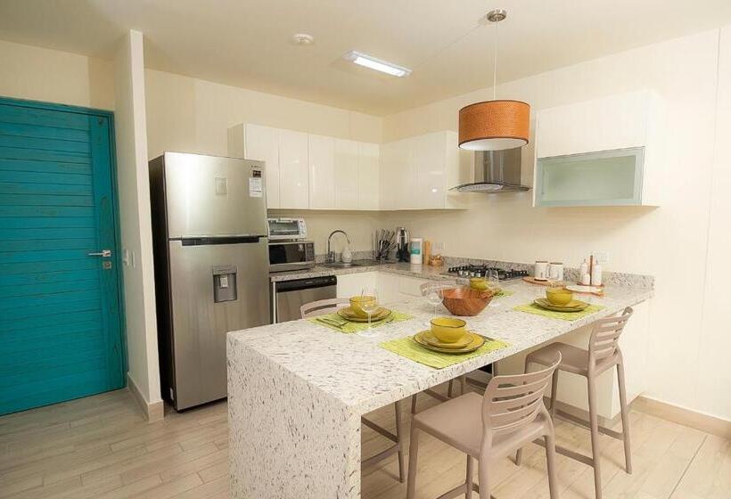 Апартаменты 1 Спальня с Видом, Playa Caracol Residences