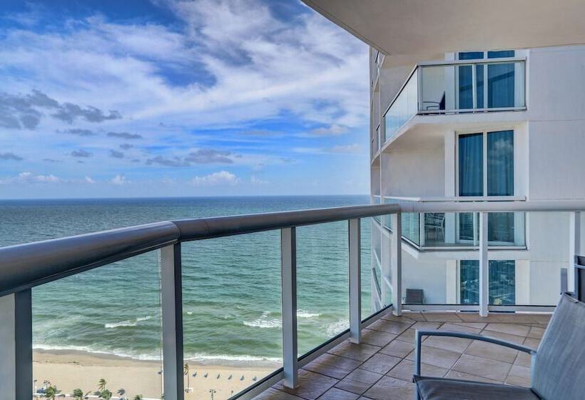 장애인을 위한 더블 침대 스탠다드 룸, Beach House Fort Lauderdale, a Hilton Resort