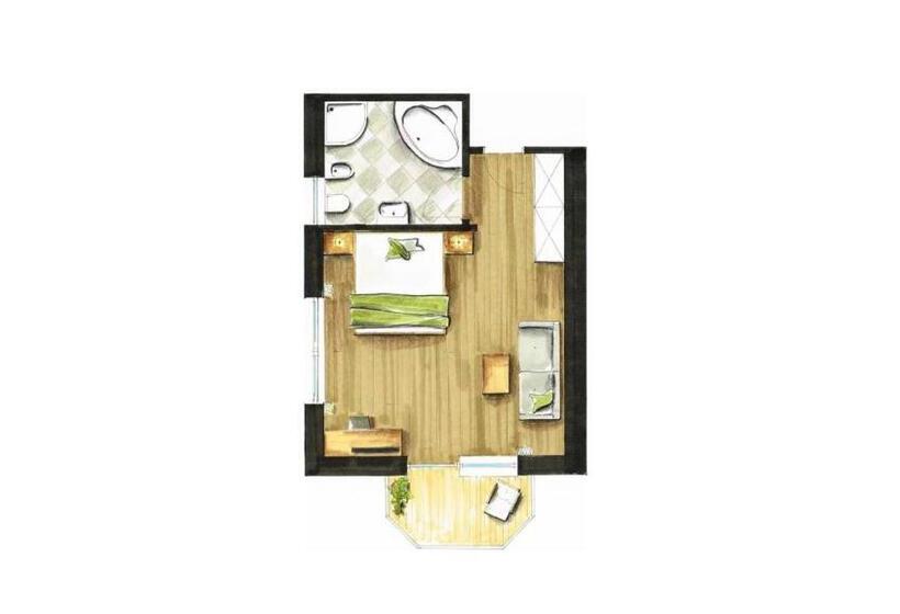 Quarto Estandar Vista Jardim, Apfelhotel Torgglerhof