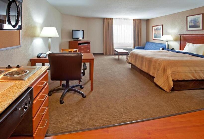 キングサイドベッドのスタンダードワンルーム, Candlewood Suites Elgin – Northwest Chicago, An Ihg
